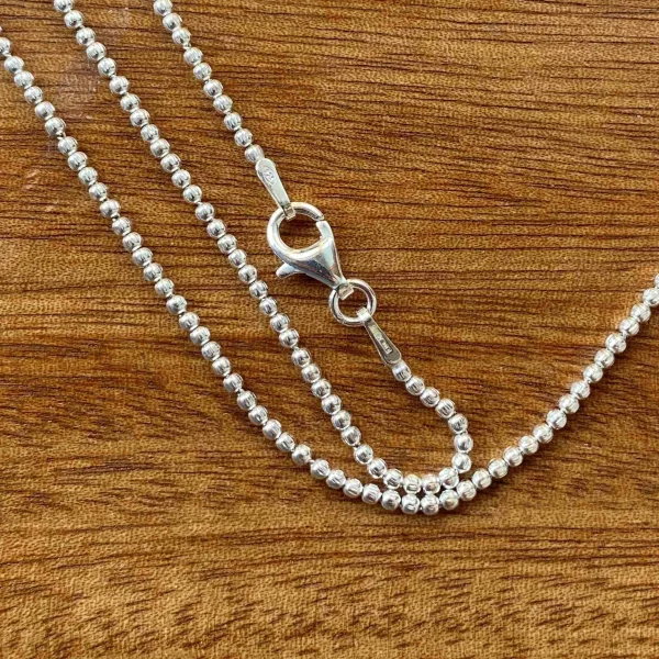 Pieces for Peace, Schmuck für Frieden, Peace Schmuck, Weltfrieden Schmuck, Frieden Schmuck Silberkette, Silberkette ohne Anhänger, Halskette Silber ohne Anhänger, Silberkette Länge 42 cm, Silberkette Länge 45 cm, Silberkette Länge 70 cm, Silberkette Länge 90 cm, verschiedene Modelle, Sterling Silber