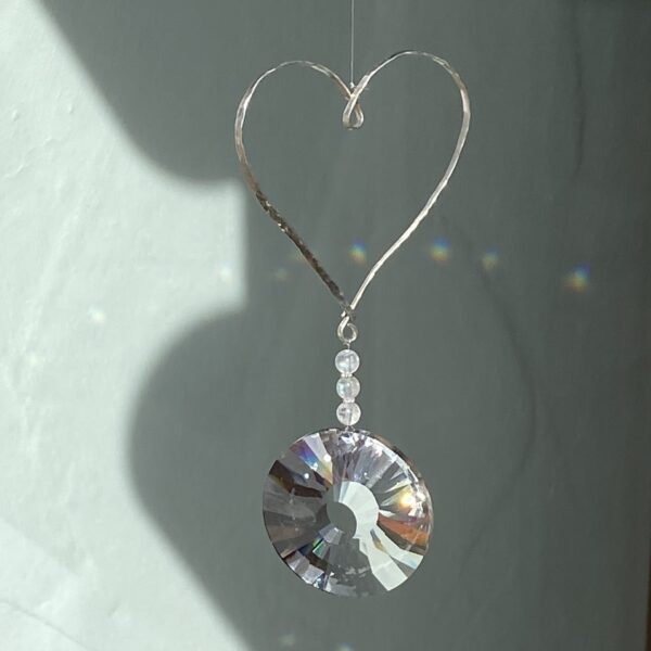 Sun Catcher, Sonnenfänger, Lichtfleck, Prisma, Lichtstrahl, Deko, Silber 925, gute Laune