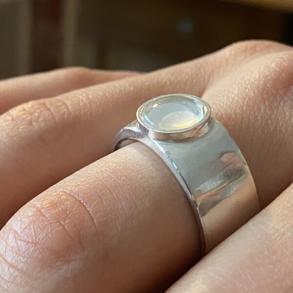 Ring als Erinnerung mit Asche und Haar Modell aus Silberguss